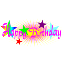 download Happy Birthday clipart image with 0 hue color