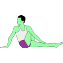 download Vakrasana clipart image with 90 hue color