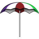 download Summer Umbrella clipart image with 135 hue color