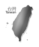 Taiwan Map R O C Grey Ver