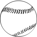 download Baseball clipart image with 0 hue color