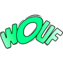 download Wouf In Color clipart image with 270 hue color