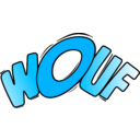 download Wouf In Color clipart image with 315 hue color