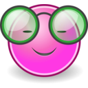 download Tango Face Glasses clipart image with 270 hue color
