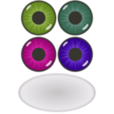 download Eye Components clipart image with 225 hue color
