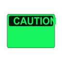 download Caution Blank clipart image with 90 hue color