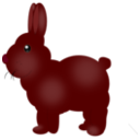 download Chocolate Bunny clipart image with 0 hue color