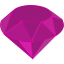 download Ruby No Shading clipart image with 315 hue color