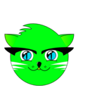 download Cat clipart image with 90 hue color
