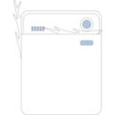 download Steaming Dishwasher clipart image with 0 hue color