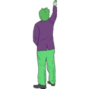 download Jamie Oshea Reaching clipart image with 90 hue color