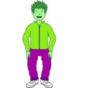 download A Person Boy clipart image with 90 hue color