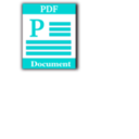 download Portable Document Format Icon clipart image with 180 hue color