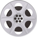 download Movie Reel clipart image with 180 hue color