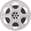 download Movie Reel clipart image with 225 hue color