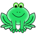 download Frog clipart image with 45 hue color