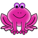 download Frog clipart image with 225 hue color