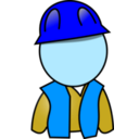 download Worker clipart image with 180 hue color