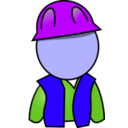 download Worker clipart image with 225 hue color