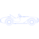 download Shelby Cobra Blueprint clipart image with 225 hue color