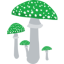 download Mushrooms 4 clipart image with 135 hue color