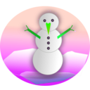 download Snowman Remix 2010 clipart image with 90 hue color