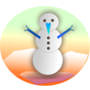download Snowman Remix 2010 clipart image with 180 hue color
