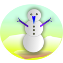 download Snowman Remix 2010 clipart image with 225 hue color