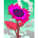 download Sunflower clipart image with 270 hue color