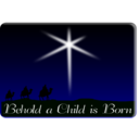 download Behold A Child Is Born clipart image with 0 hue color