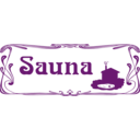 download Sauna Sign clipart image with 90 hue color
