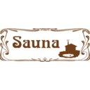 download Sauna Sign clipart image with 180 hue color