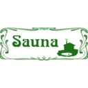 download Sauna Sign clipart image with 270 hue color