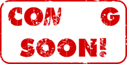 Red Coming Soon Stamp