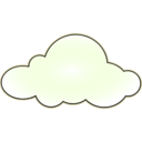 download Net Wan Cloud clipart image with 225 hue color