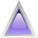 download Led Triangular Purple clipart image with 315 hue color