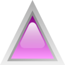 Led Triangular Purple