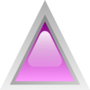 download Led Triangular Purple clipart image with 0 hue color
