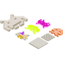 download Space Invaders 3d Blocks clipart image with 45 hue color
