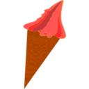 download Wild Berry Ice Cream Cone clipart image with 0 hue color