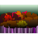 download Forest Two clipart image with 270 hue color