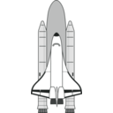 download Nasa Space Shuttle clipart image with 180 hue color
