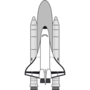 download Nasa Space Shuttle clipart image with 270 hue color