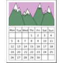 download Calendar clipart image with 90 hue color
