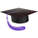 download Student Hat clipart image with 135 hue color