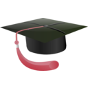 download Student Hat clipart image with 225 hue color