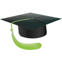 download Student Hat clipart image with 315 hue color