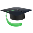 download Student Hat clipart image with 0 hue color