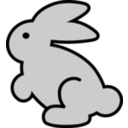 download Bunny Icon clipart image with 270 hue color