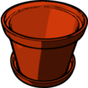 download Flowerpot clipart image with 0 hue color
